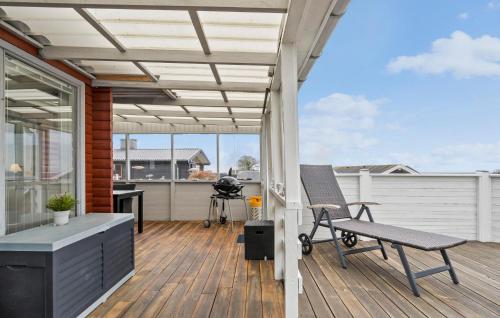 Balkón nebo terasa v ubytování Holiday Home Hejls With Fireplace Iii