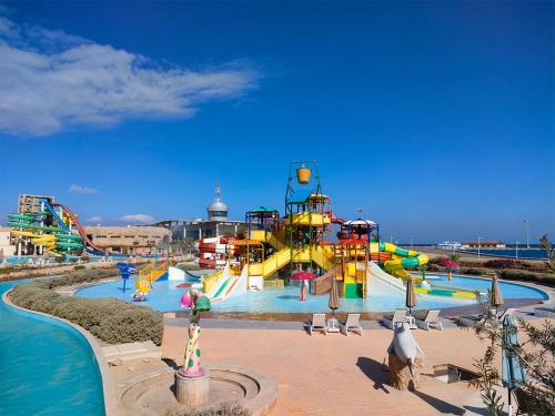 a large water park with a water slide at Eastern El-Galala Aquapark Ain Sokhna in Ain Sokhna