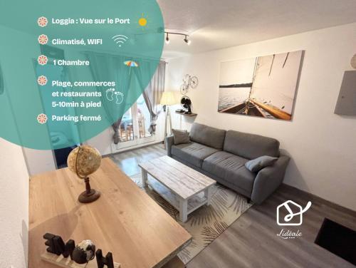 La voile au Lamparo - T2 climatisé - parking