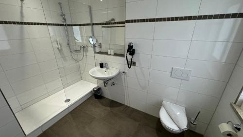 Koupelna v ubytování Hotel Leitner