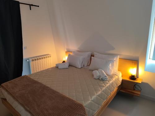 Letto o letti in una camera di Vila Plava Zlatar