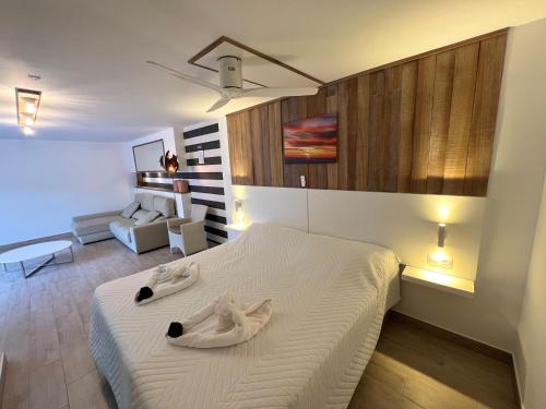 Ένα ή περισσότερα κρεβάτια σε δωμάτιο στο Casa Algezar