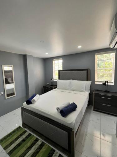 Ένα ή περισσότερα κρεβάτια σε δωμάτιο στο Tropical Apartments Tobago