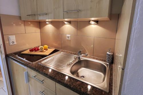 Η κουζίνα ή μικρή κουζίνα στο Apartment mit Weitblick