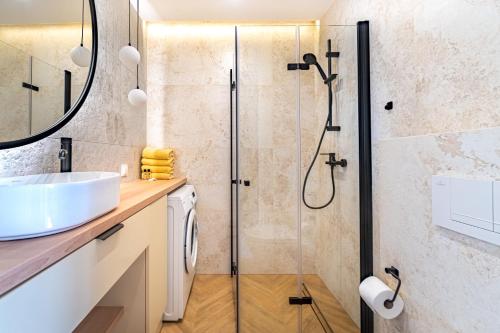Ванная комната в Apartament Przytulny