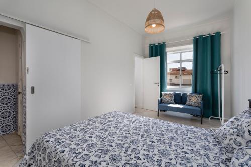 Кровать или кровати в номере Lemon Hostel Faro