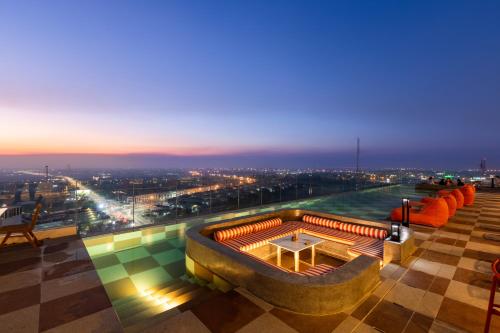 a view from the top of a building at night at Centara Ayutthaya in Phra Nakhon Si Ayutthaya
