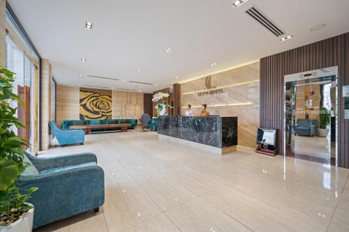 Ruang duduk di Lupin Boutique Hotel Danang