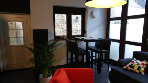 Χώρος καθιστικού στο Apartment Rhein Main