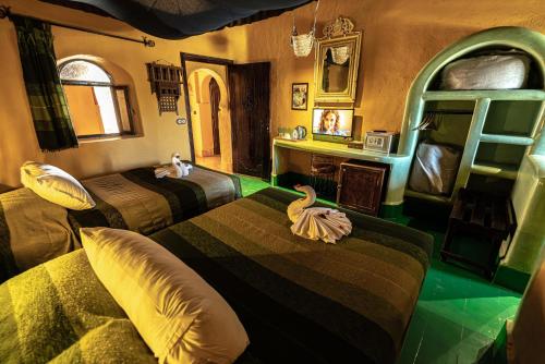 Posezení v ubytování Kasbah Hotel Tombouctou