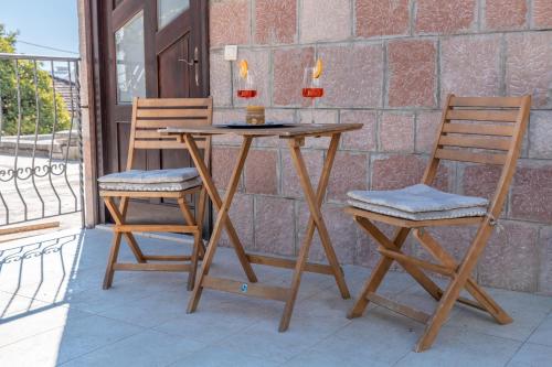 En balkon eller terrasse på Tea
