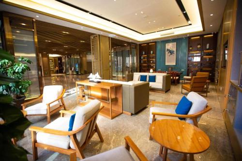De lobby of receptie bij Starway Hotel Harbin Xinyang Road
