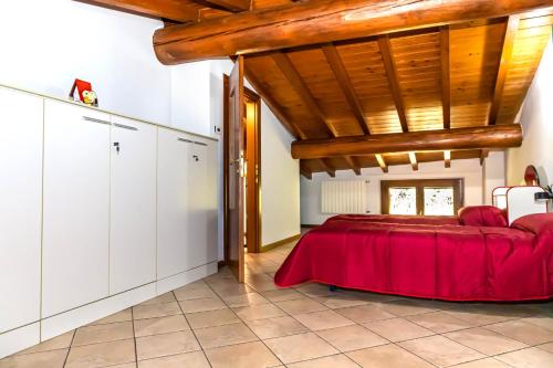 Katil atau katil-katil dalam bilik di Casa Vacanza al Vecchio Ponte