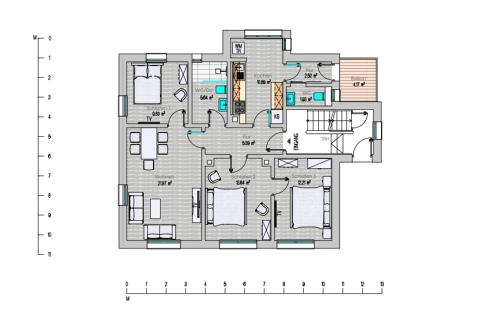 a floor plan of a house at Haus Ludwig in Freudenstadt