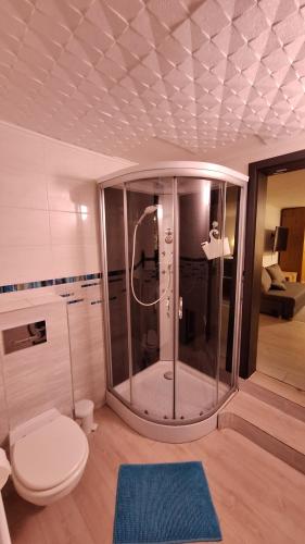 ブダペストにあるLittlepantherのバスルーム(シャワー、トイレ付)が備わります。