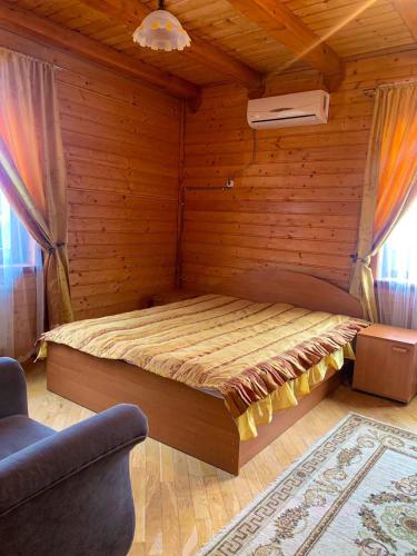 Postel nebo postele na pokoji v ubytování Hotel and restaurant complex Skolmo