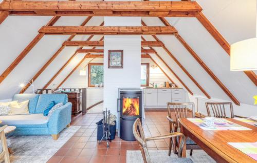 Posezení v ubytování Ferienhaus Feldblick