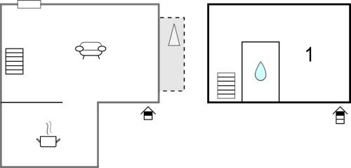 Plano de Awesome Home In Biacis With Wifi