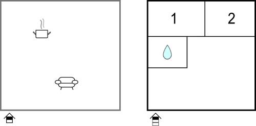 a diagram of the reaction of a water molecule with a drop at Nice Apartment In Verni With Wifi in Verni
