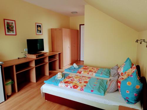 Posteľ alebo postele v izbe v ubytovaní Haus Maria Appartements