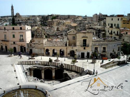 a view of a city from the top of a building at Le Case Di Nonna Angela in Matera