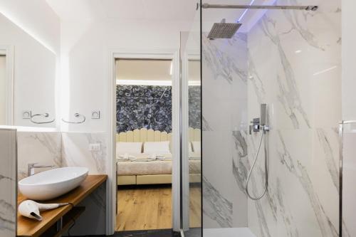 Koupelna v ubytování Navona Central Relais