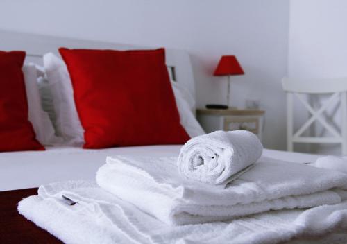 Postel nebo postele na pokoji v ubytování Il Fungo di Lacco