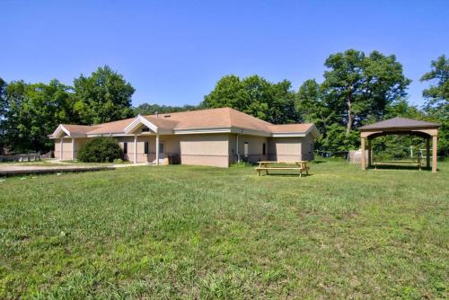 a house with a gazebo in a yard at Escape to Nature and Lake views Studio Style Rooms in Clitherall