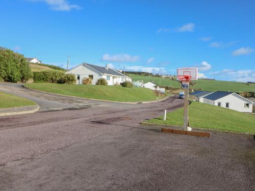 a basketball hoop in the middle of a road at Sea's The Dream in Clonakilty