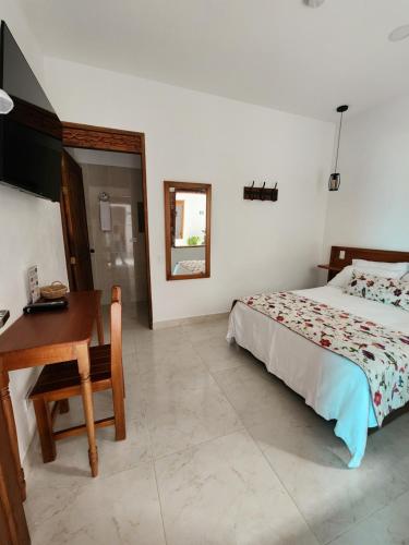 Postel nebo postele na pokoji v ubytování Casa Isabel Hotel
