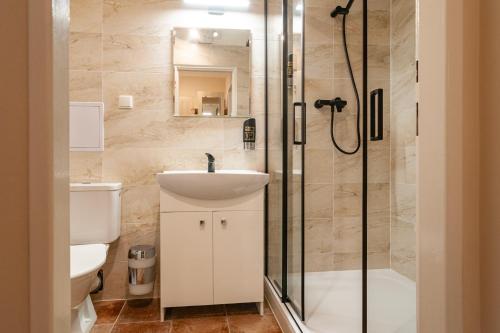 Koupelna v ubytování STING Apartments Havířov