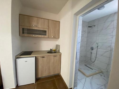 Köök või kööginurk majutusasutuses Apartmani Alim-Ulcinj