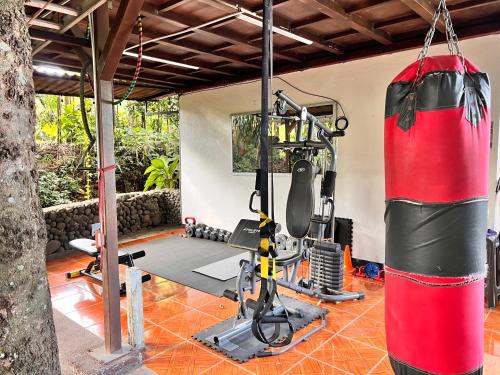 Fitnes oz. oprema za telovadbo v nastanitvi Rio Danta Hostel