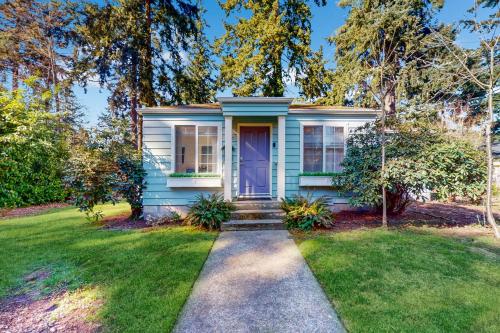 Ein Garten an der Unterkunft Evergreen Hideaway