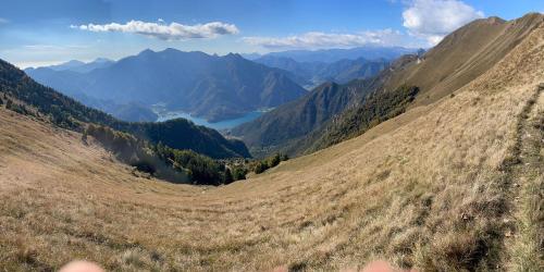a view of a valley in the mountains at Ledro Luxury Spa House in Ledro