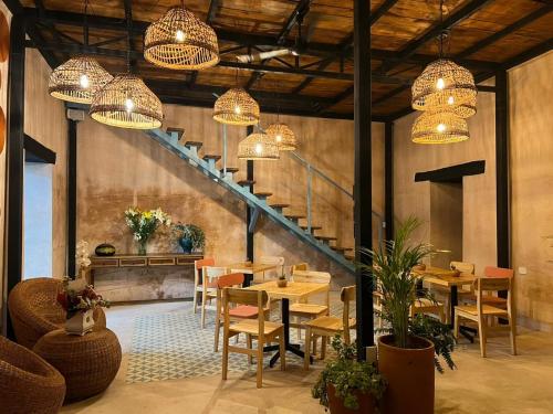 Posezení v ubytování Hotel Mansión Chiapa