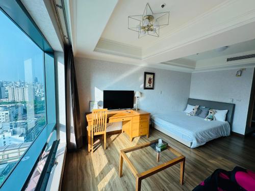 Postel nebo postele na pokoji v ubytování Luxury House