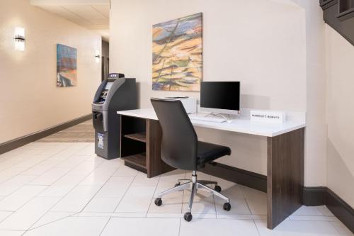 an office with a desk with a computer and a printer at Springhill Suites by Marriott Conyers in Conyers