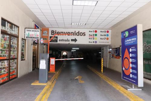 a tunnel in a store with a sign that says bannanasolis at Casa del Temezcuitate in Guanajuato