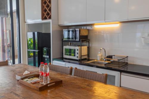 Dapur atau dapur kecil di The BALIem Villa