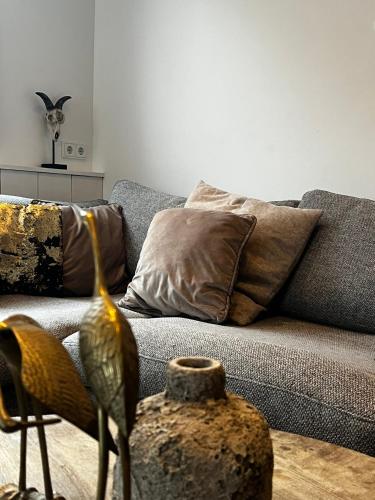 Χώρος καθιστικού στο Luxury apartment in farmhouse near Amsterdam