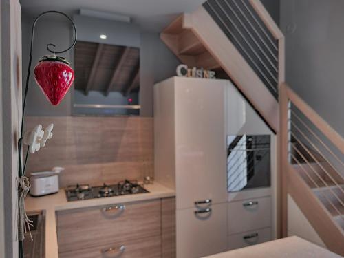 Kuchyň nebo kuchyňský kout v ubytování Loft Civico 12