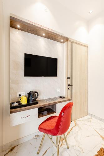 TV a/nebo společenská místnost v ubytování Lime Tree Stay Vista Villa