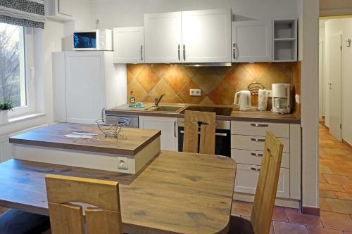 Kuchyň nebo kuchyňský kout v ubytování Ostsee Residenz Meeresblick Meeresblick