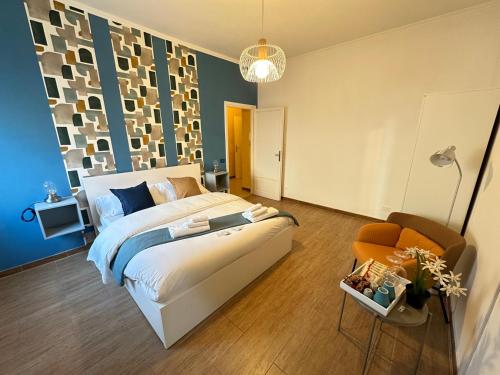 En eller flere senge i et værelse på Il Giardino a Monte Sacro