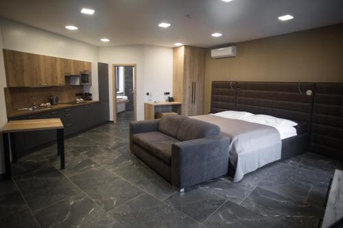 Postel nebo postele na pokoji v ubytování 4 SMART HOTEL