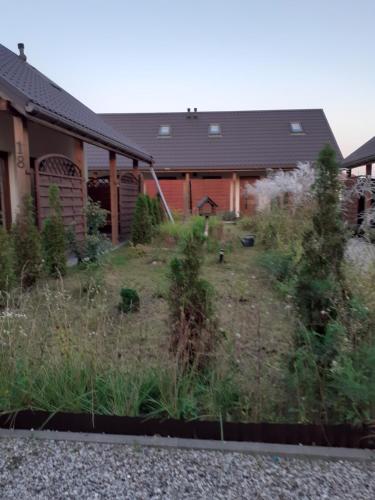 a house with a yard in front of it at Ptasie Siedlisko in Mikołajki