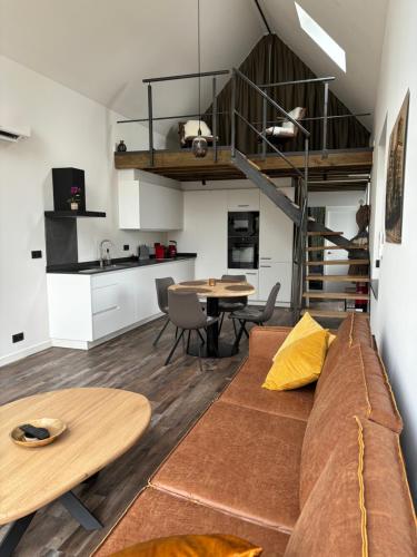 Una cocina o zona de cocina en B&B Sint-Mariaburg