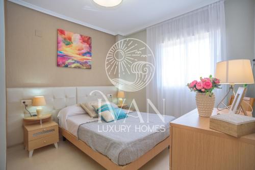 Posteľ alebo postele v izbe v ubytovaní Casa Rafael Ivan Luxury Homes 11ªPlta Sur 1ªLínea