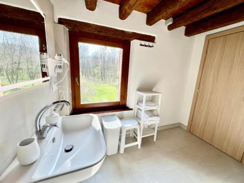 Koupelna v ubytování Villa Saten